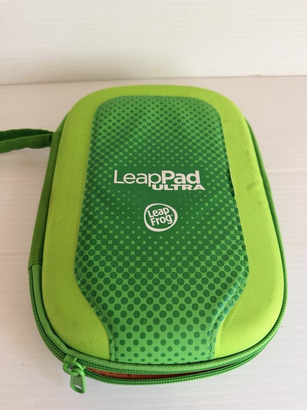 LeapFrog LeapPad Ultra Carrying CASE ONLY! Lime Green Hardshell Zipper 3061465A